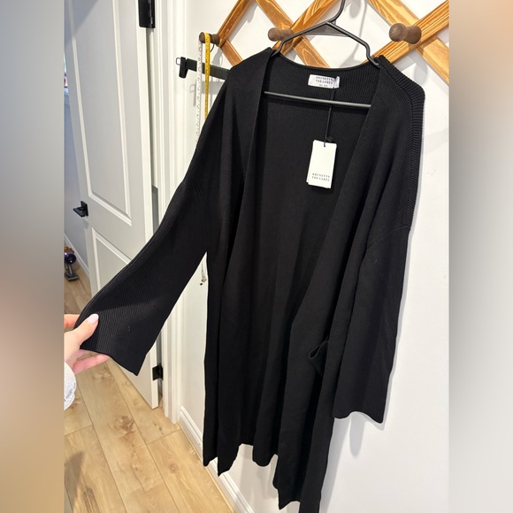 BRUNETTE THE LABEL MATILDA RIBBED KNIT MAXI CARDIGAN - Picture 4 of 11